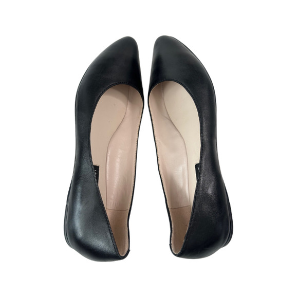 Nine West Ballet Speakup Flats Almond Toe Black Leather Women’s Size 8M - Picture 5 of 8